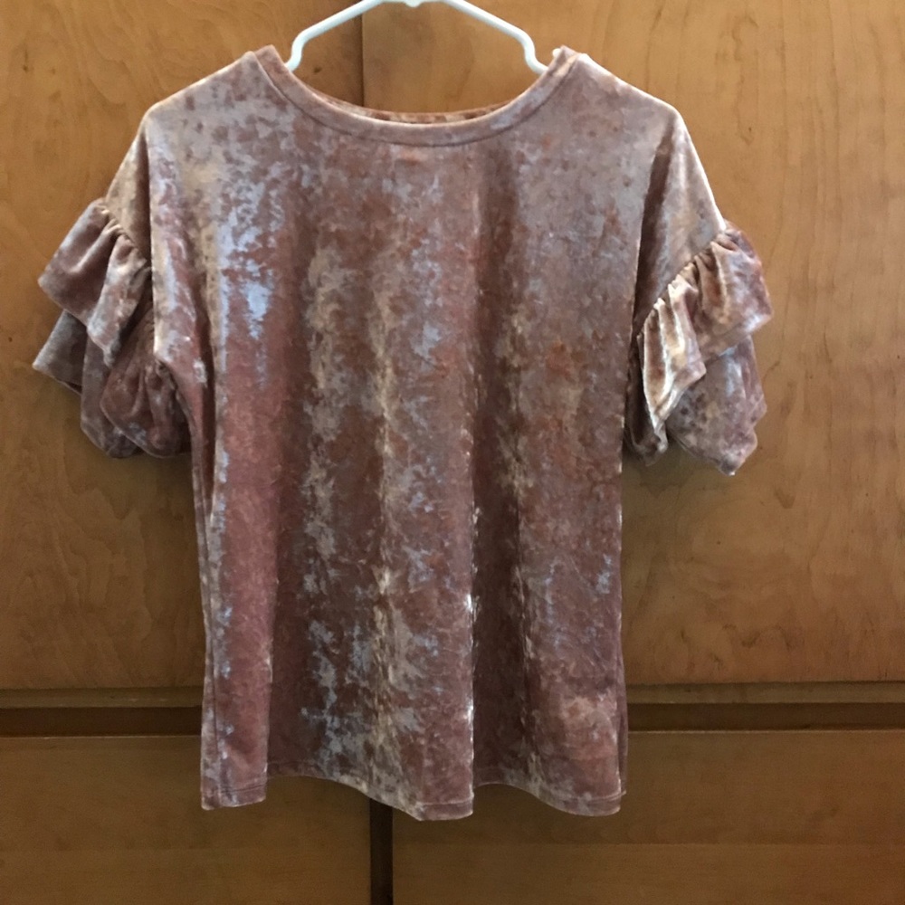 Velvet pink top